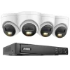 Sikkerhedsmonitorer & Videokameraer^12MP Sikkerhedskamerasystem, Ultra HD Opløsning, Avanceret Bevægelsesregistrering,4 stk. 12MP type 1, Ingen
