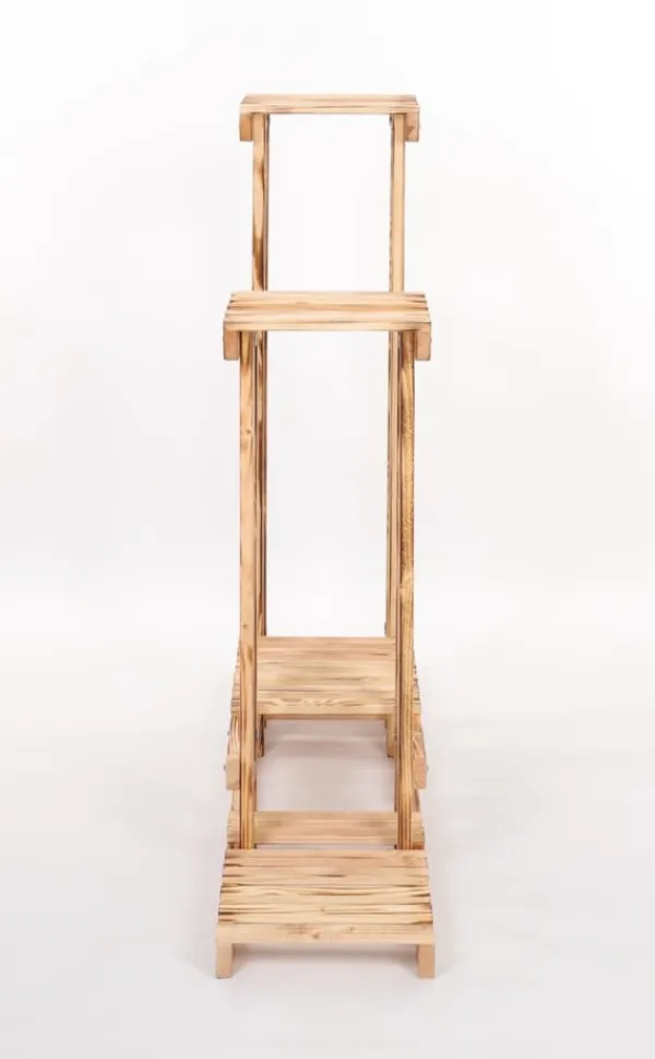Plantestativer^Multilevel plant stand 5-tier RKB /95x116x25/ Naturligt patineret