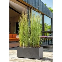 Krukker & Plantebeholdere^Muret Planter - DEROMA - Millennium R - Antracit - Med vattenreserv - 59 cm