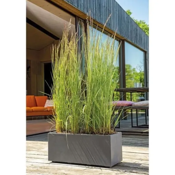 Krukker & Plantebeholdere^Muret Planter - DEROMA - Millennium R - Antracit - Med vattenreserv - 59 cm