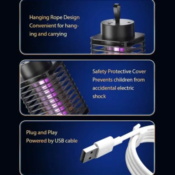 Discount Myggelampe UV Myggemorder Myggefanger Insektfanger Insektmiddel & Dyreafvisende Middel