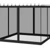Discount Myggenet til pavillon, holdbart polyester, nem installation, universel pasform,SortSort, 360x360cm (12x12ft) bliver oversat til 360x360cm (12x12ft). | CDON Telte & Lysthuse