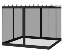 Discount Myggenet til pavillon, holdbart polyester, nem installation, universel pasform,SortSort, 360x360cm (12x12ft) bliver oversat til 360x360cm (12x12ft). | CDON Telte & Lysthuse