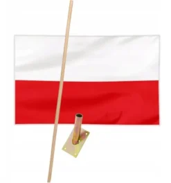 Flag & Vindposer^NATIONALT SÆT - flag + stav + håndtag