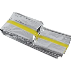 Beredskabsplaner^Nödtält Återanvändbart hopfällbart lätt PET-aluminiumfilm Termisk filt Överlevnadsskydd för vandring och camping