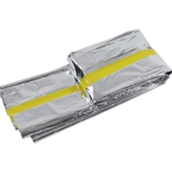Beredskabsplaner^Nödtält Återanvändbart hopfällbart lätt PET-aluminiumfilm Termisk filt Överlevnadsskydd för vandring och camping