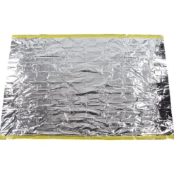Beredskabsplaner^Nödtält Återanvändbart hopfällbart lätt PET-aluminiumfilm Termisk filt Överlevnadsskydd för vandring och camping