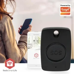 Sensorer Til Sikkerhedssystemer^Nedis Smart Panikknap | Zigbee 3.0 | Energi fra batteritype: CR2450 | Sort
