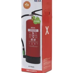 Nexa Brandsläckare Skum Röd 6L 21A 144B Brandslukkere