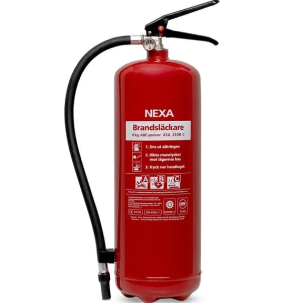 Online NEXA brandslukker rød 6kg 43A Brandslukkere