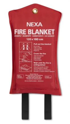 Brandtæppe^Nexa FBS-180: Brandfilt silikon, 180 cm