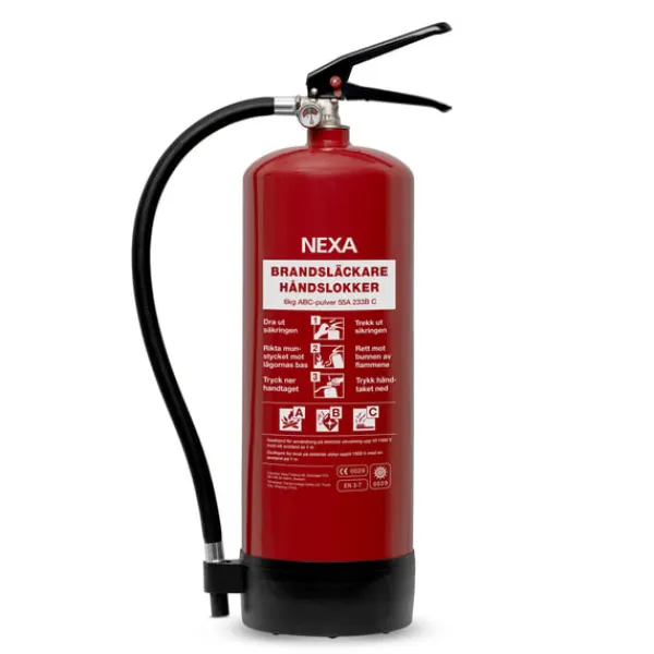 Brandslukkere^Nexa Fire & Safety Brandsläckare Röd 6kg 55A