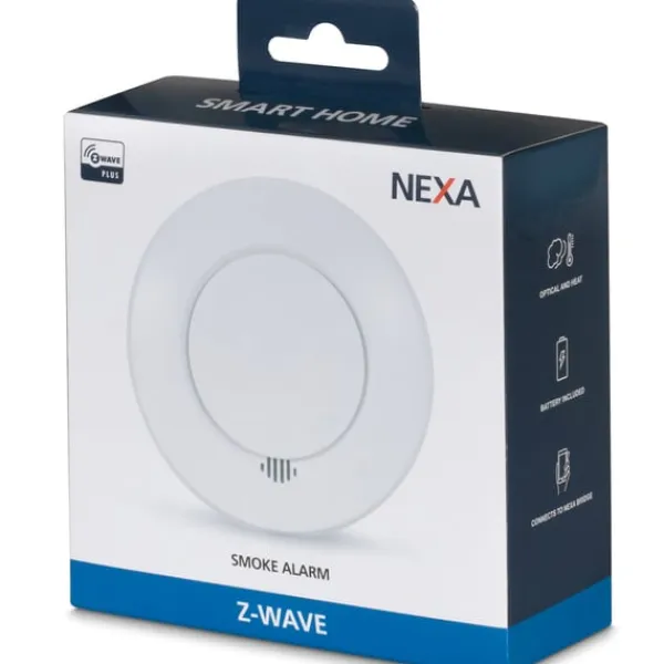 Online Nexa ZSD-109 Z-Wave Trådlös optisk brandvarnare Brandalarm