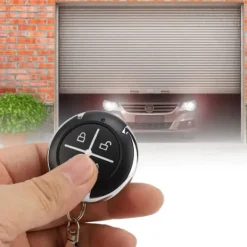 Skure, Garager & Carports^4-nøgle sort rund automatisk kopi garageport trådløs fjernbetjening (433MHZ)