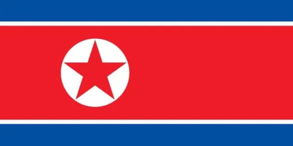 Flag & Vindposer^Nordkorea flag