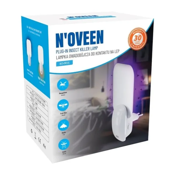 Best N'OVEEN IKN905 Selvklæbende insekticidlampe Hvid Insektmiddel & Dyreafvisende Middel