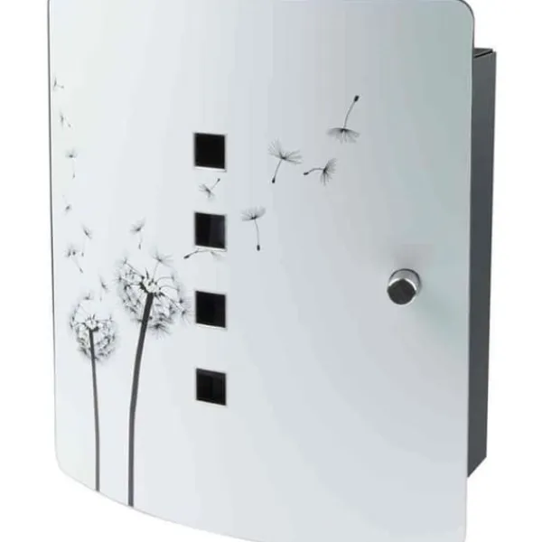 Postkasser & Brevindkast^Nyckelskåp - BURG WACHTER - 6204/10 Ni Pusteblume - Maskrosdekor, 10 krokar, justerbar magnetstängning
