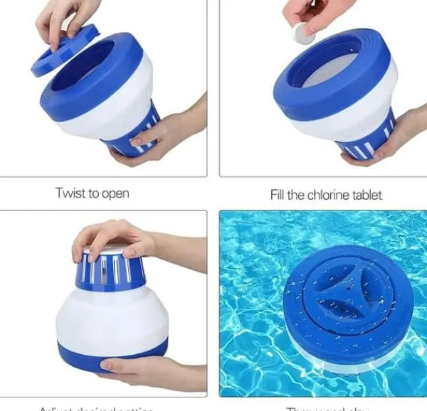 OBOSOE 19 cm klorfløjte, klordispenser - justerbar klordispenser til pool og spa (indendørs og udendørs) Pool- & Spatilbehør