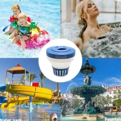 OBOSOE 19 cm klorfløjte, klordispenser - justerbar klordispenser til pool og spa (indendørs og udendørs) Pool- & Spatilbehør