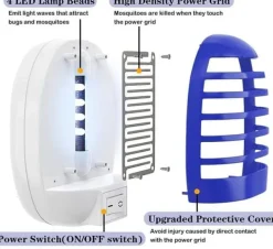 Insektmiddel & Dyreafvisende Middel^OBOSOE Electric Mosquito Killer/Insect Killer 2-pack – Indendørs og udendørs myggefanger, fluedræber med stik