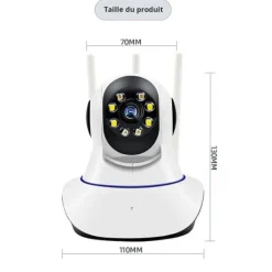 Sikkerhedsmonitorer & Videokameraer^OBOSOE HD WiFi indendørs kamera – Smart sikkerhedskamera med natfunktion, plug-in multifunktionel hjemmeovervågning