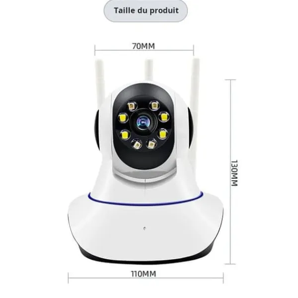 Sikkerhedsmonitorer & Videokameraer^OBOSOE HD WiFi indendørs kamera – Smart sikkerhedskamera med natfunktion, plug-in multifunktionel hjemmeovervågning