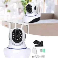 Sikkerhedsmonitorer & Videokameraer^OBOSOE HD WiFi indendørs kamera – Smart sikkerhedskamera med natfunktion, plug-in multifunktionel hjemmeovervågning