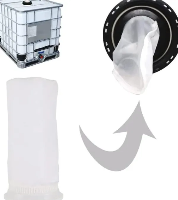 Sale OBOSOE IBC tankdæksel med nylonfilter 165mm | Vandtankdæksel med vaskbart filter | Til regnvandstanke og vandopbevaring Vanding