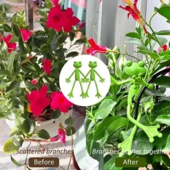 Krukker & Plantebeholdere^OBOSOE 5-Pack Frog Plant Support, Sød Frø Plantestativ Potteholder til indendørs og udendørs dekoration