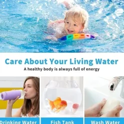 Pool- & Spatilbehør^OBOSOE 100-Pack 6-i-1 pool- og spa-teststrimler, vandtester - pH, klor, alkalinitet, cyanursyre, hårdhed