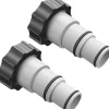 Pool- & Spatilbehør^OBOSOE 2-pak poolslangeadapter til Intex-pumper – poolslangeadapter passer til 32/38 mm indvendigt gevind