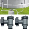 Pool- & Spatilbehør^OBOSOE 2-pak slangekoblinger med vandstop – til 1,5" poolslange – velegnet til filterpumper