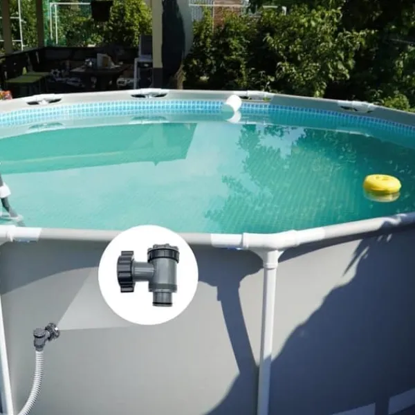 Pool- & Spatilbehør^OBOSOE 2-pak slangekoblinger med vandstop – til 1,5" poolslange – velegnet til filterpumper