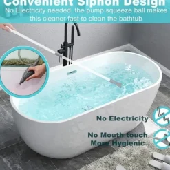 Discount OBOSOE Pool Støvsuger / Spa Støvsuger - Manuel Lang Slange Støvsuger til Whirlpool Pool- & Spatilbehør