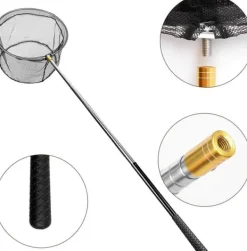 Pool- & Spatilbehør^OBOSOE Poolfælde/Poolskimmernet/Teleskopisk Stålstangsnet - 147 cm Udtrækkelig Bladskimmer til Pool & Spa | Til under- og bebygget pool, dam og sauna | CDON