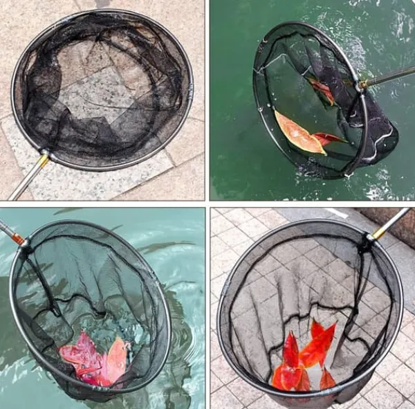 Pool- & Spatilbehør^OBOSOE Poolfælde/Poolskimmernet/Teleskopisk Stålstangsnet - 147 cm Udtrækkelig Bladskimmer til Pool & Spa | Til under- og bebygget pool, dam og sauna | CDON