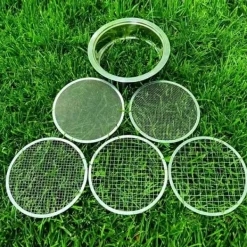 Discount OBOSOE sigte i rustfrit stål – sigtesæt med 5 udskiftelige sigter (1 mm, 3 mm, 6 mm, 9 mm, 12 mm) – havesigte til jord, sand, sten, filtrering Jord & Sand