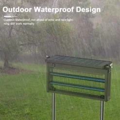 Discount OBOSOE Solar Light Myggedræber Udendørs & Indendørs - Vandtæt 45×25×18cm, 4500V til Altan/Camping Insektmiddel & Dyreafvisende Middel