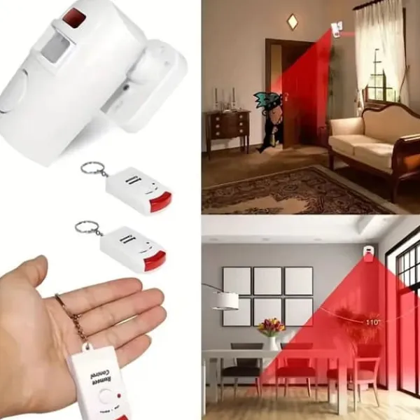 Hjemmealarmsystemer^OBOSOE trådløs bevægelsessensor hjem alarm vindue / dørsensor med fjernbetjening til hjemmebutik garage