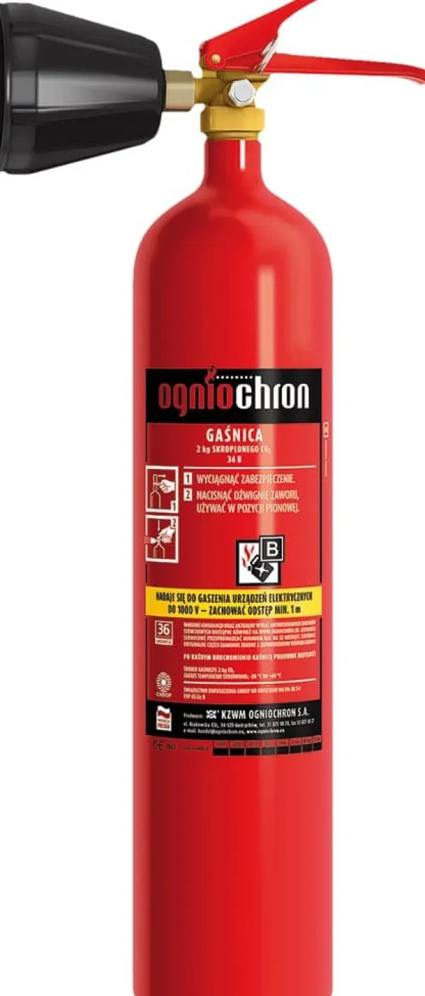Brandslukkere^OGIIOCHRON 2 kg kuldioxid brandslukker