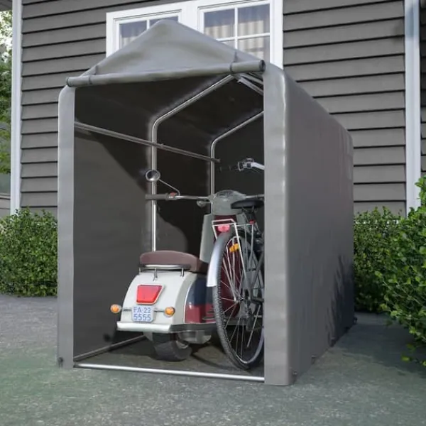 Sale Opbevaringsrum 187x100x160 cm, cykelgarage, haveskur, lagerzelt, mørkegrå Skure, Garager & Carports