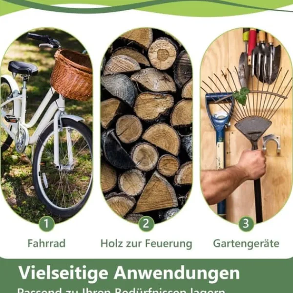 Discount Opbevaringsrum 190x170x200 cm, cykelgarage, haveskur, redskabsskur, lagerzelt, mørkegrå Skure, Garager & Carports