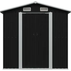 Sale Opbevaringsskur til haven 204x132x186 cm stål antracitgrå - Haveskur - Haveskure - Home & Living Skure, Garager & Carports