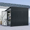 Outlet Opbevaringsskur, 235x174x197 cm, Mørkegrå Skure, Garager & Carports