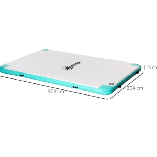 Pool- & Spatilbehør^Oppustelig flydeø 304×204×15 cm, op til 500 kg, til pool & sø