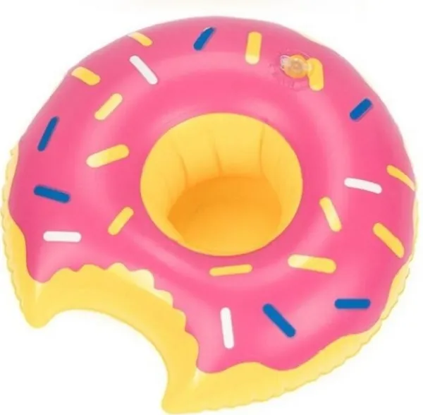 Pool- & Spatilbehør^Oppustelig kopholder - Strawberry Donut