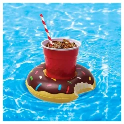 Pool- & Spatilbehør^Oppustelig kopholder - Strawberry Donut