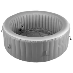 Spa & Udendørsbad^Oppusteligt Spabad 2-4 Personer, 1800x660 mm Rund, Bærbar Udendørs Spa, Komfortabel og Slidstærk
