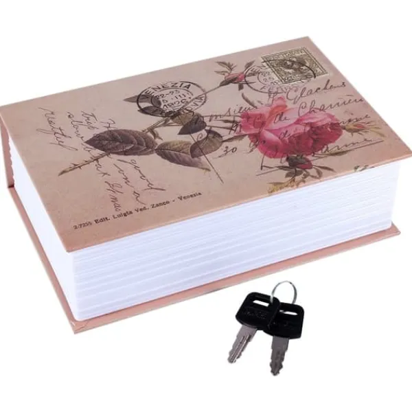 Discount Ordbog Bog Hemmelig Sikkerhedsboks Penge Kontanter Smykker Låseboks (Rose Dagbogstype) Pengeskabe