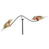 Clearance Original vejrhane metal havepynt med fugle Vinddekoration